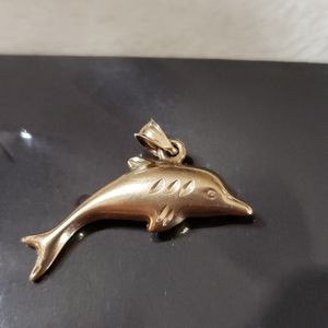14k Dolphin Pendant